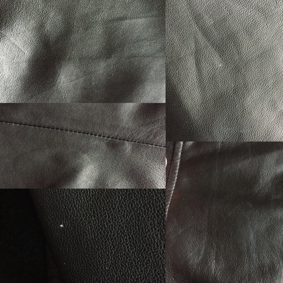 Joie Morina Black Leather and Wool Jacket - Picture 5 of 8